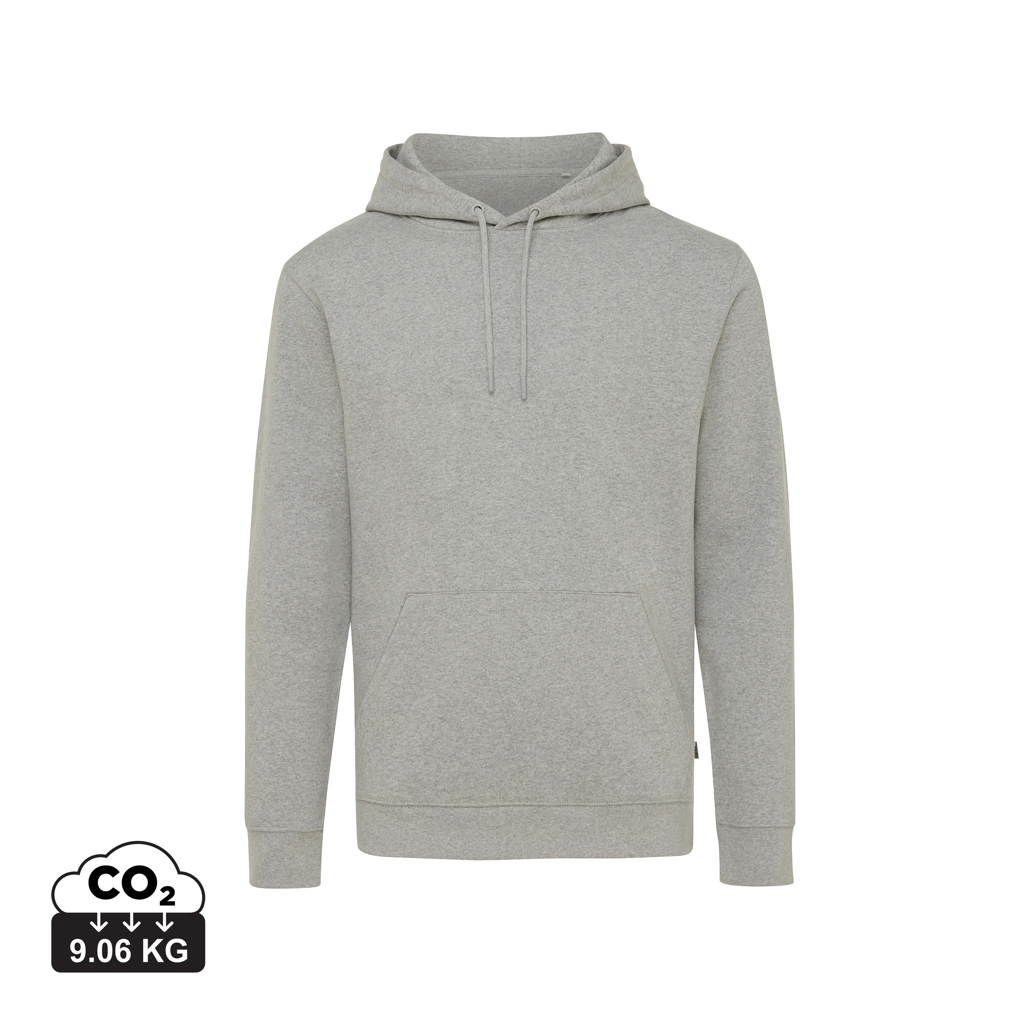 Sweat chiné publicitaire unisexe coton recyclé 340g Iqoniq Torres heather grey